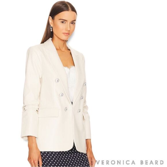 Veronica Beard **NWT** Beacon Dickey Blazer Jacket in Ecru - Picture 11 of 15